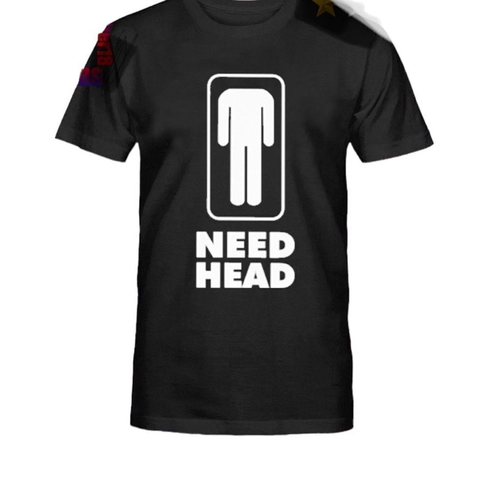 NEED HEAD‎ BLACK TEE SHIRT, Large